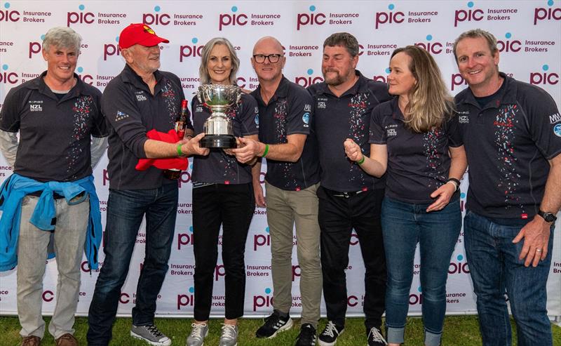 The crew of Romanza accepting their award at prizegiving - 2024 PIC Coastal Classic - photo © Ash Boyd / PIC Coastal Classic