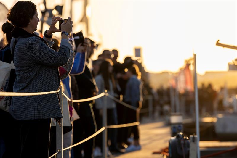 General view of spectators on the pontoon before the start of the Vendée Globe photo copyright Jean-Marie Liot / Alea / VG24 taken at 