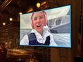 2024 Young Voyager Award recipient Cole Brauer receives the honor via recorded remarks © Barbara Watson