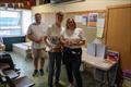 Solway Yacht Club Cadet Week - Finn Harris presented with his overall HCP1 trophy by Cadet Officer, Joanne Harris assisted by Commodore Scott McColm © Nicola McColm