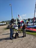 Solway Yacht Club Cadet Week - James Bishop, Senior Instructor, being interviewed by Sandy McCracken of Border Television while cameraman Mike gets it all recorded © Finlay Train