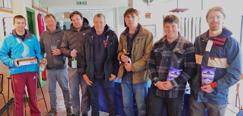 Prizewinners at the 2025 Notts County Cooler photo copyright John Sears taken at Notts County Sailing Club