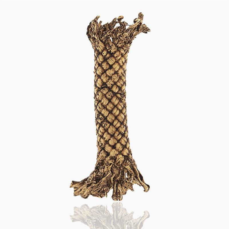 Golden Nautical Old Rope Brooch - photo © Angela Lago