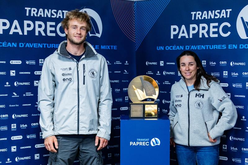 The skippers of the Transat Paprec - photo © Thomas Deregnieaux - Qaptur