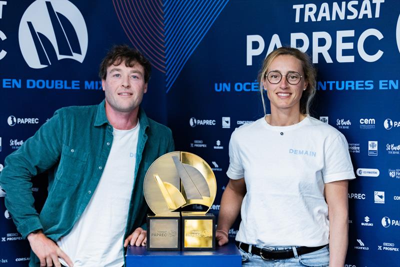 The skippers of the Transat Paprec - photo © Thomas Deregnieaux - Qaptur