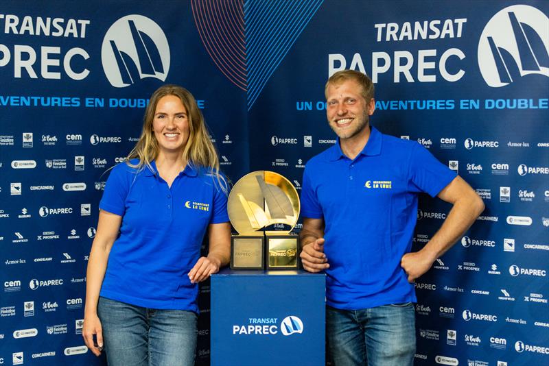 The skippers of the Transat Paprec - photo © Thomas Deregnieaux - Qaptur