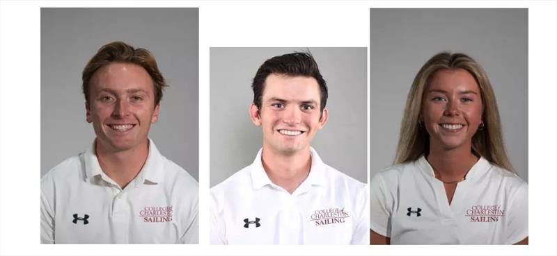 (L-R) Axel Stordahl, Garrett Grenauer, Noelle Owen - photo © International Lightning Class Association