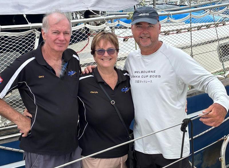 Amazing support with Garry (left), Cheryl with Paul Schultz (right) photo copyright Dave Kenny taken at Ocean Racing Club of Victoria