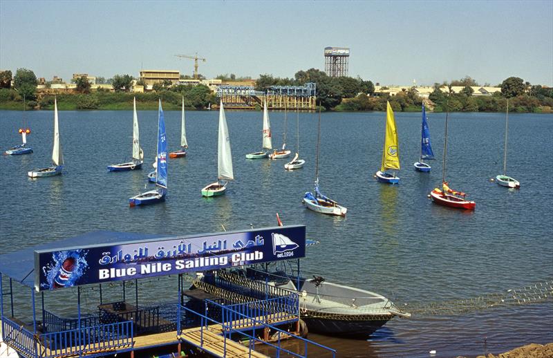 The moorings at the Blue Nile Sailing Club - photo © Nick Coghlan
