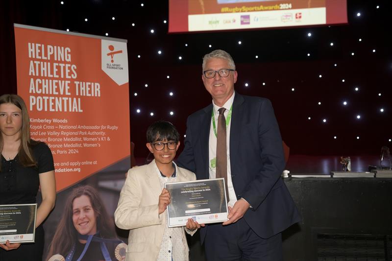 Hari Clark at the Rugby Sports Awards photo copyright Jamie Gray / Rugby Sport & Leisure taken at Draycote Water Sailing Club