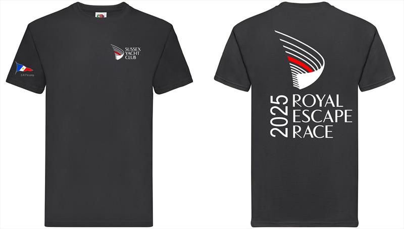 Royal Escape Race 2025 Official T-shirt - photo © Sussex Yacht Club Ltd