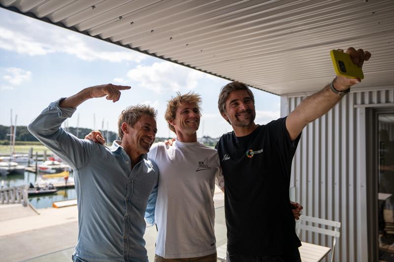 Thomas Ruyant (TR Racing), Loïs Berrehar (Team Banque Populaire), and Boris Herrmann (Team Malizia) - photo © Eloi Stichelbaut / polaRYSE / TR Racing / Team Malizia / BPCE
