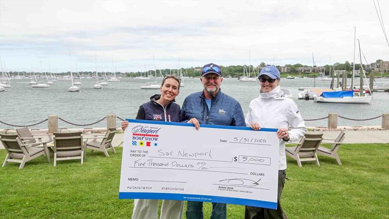 From left to right: Jocelyn Emory, Brad Read and Lisa Knowles photo copyright Newport International Boat Show taken at 