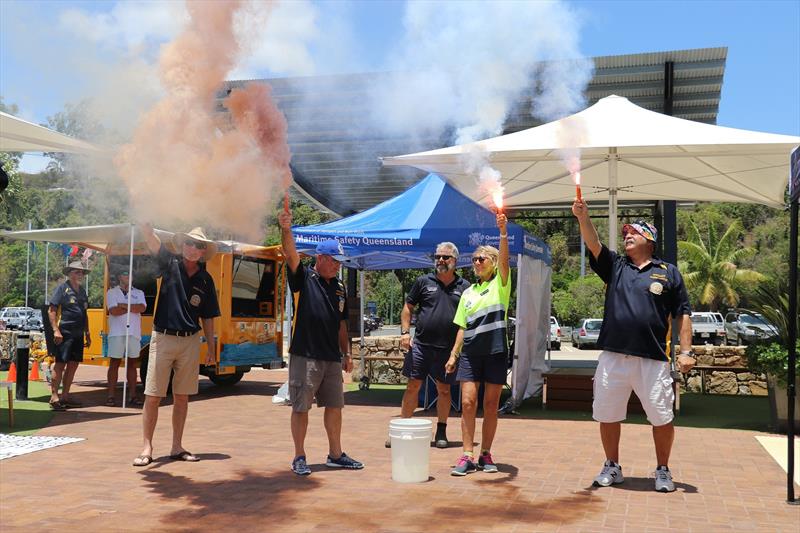 Safety Flare Demonstration photo copyright Coral Sea Marina Resort  taken at 