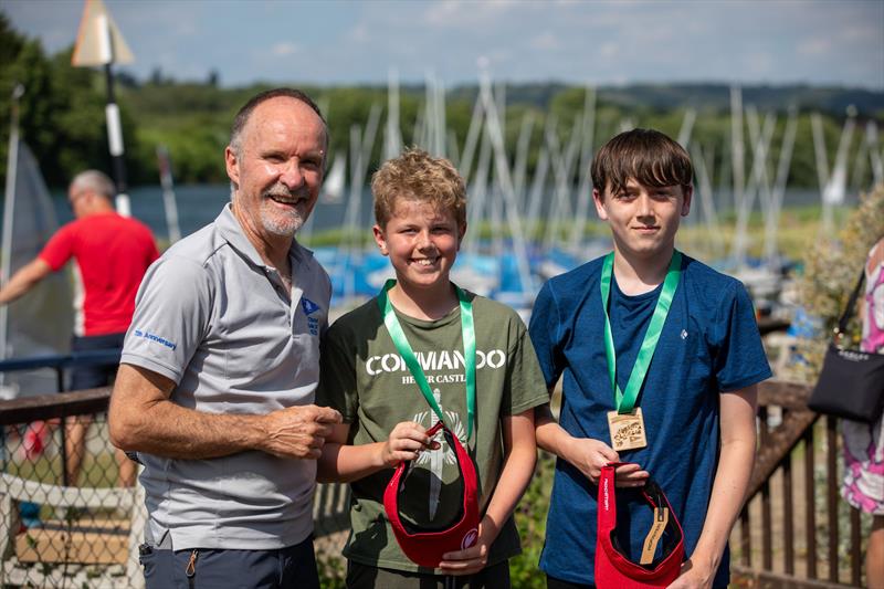 Scatter Race 1st rookie boat during the Chipstead SC Juniors Mid-summer Regatta 2025 photo copyright Chipmates parents taken at Chipstead Sailing Club