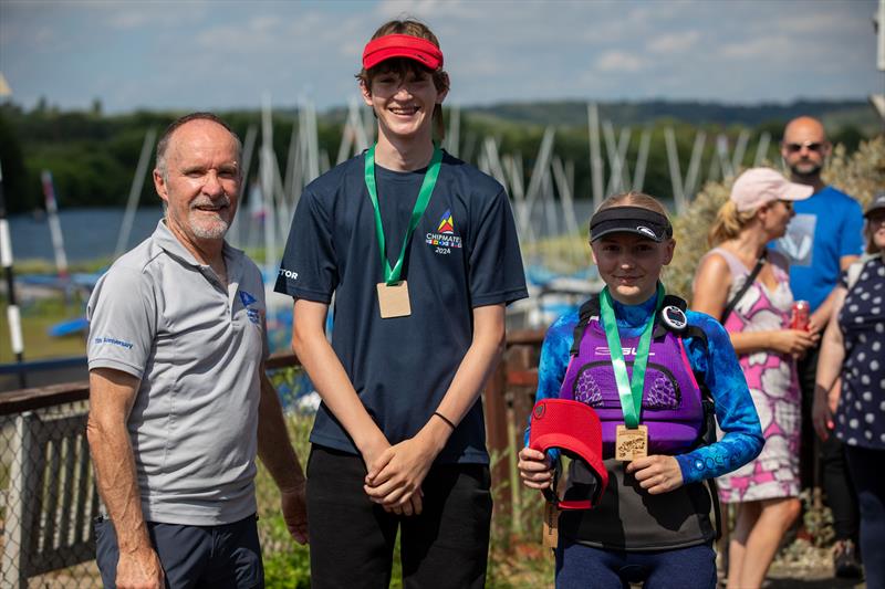 Scatter Race 1st double-hander during the Chipstead SC Juniors Mid-summer Regatta 2025 photo copyright Chipmates parents taken at Chipstead Sailing Club