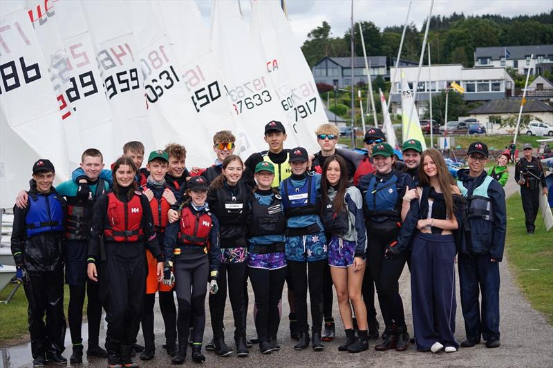 Solway Yacht Club Cadet Week - The Black and the Green caps; the racers! photo copyright Finlay Train taken at Solway Yacht Club