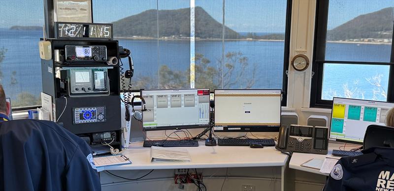 Inside the Marine Rescue Port Stephens radio base photo copyright Marine Rescue NSW taken at 
