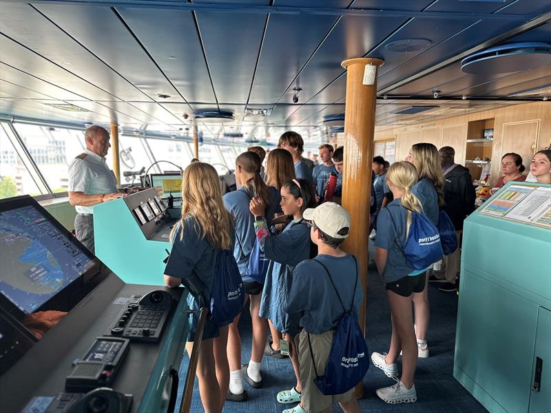 Harry McDonough Sailing Center ship visit - photo © Holland America Line