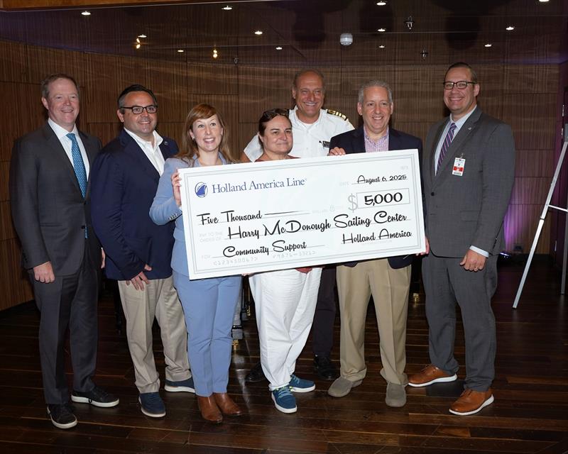 Harry McDonough Sailing Center ship visit - photo © Holland America Line