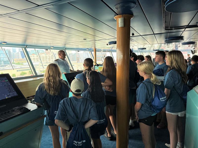 Harry McDonough Sailing Center ship visit - photo © Holland America Line