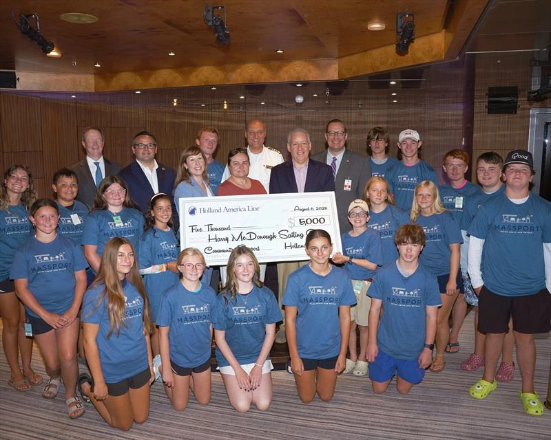 Harry McDonough Sailing Center ship visit - photo © Holland America Line