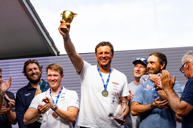 Top 3 - 2025 Finn Gold Cup podium - photo © Robert Deaves