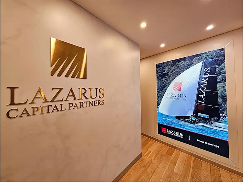 Lazarus Capital Partners Office Entrance photo copyright Photo Supplied taken at Australian 18 Footers League