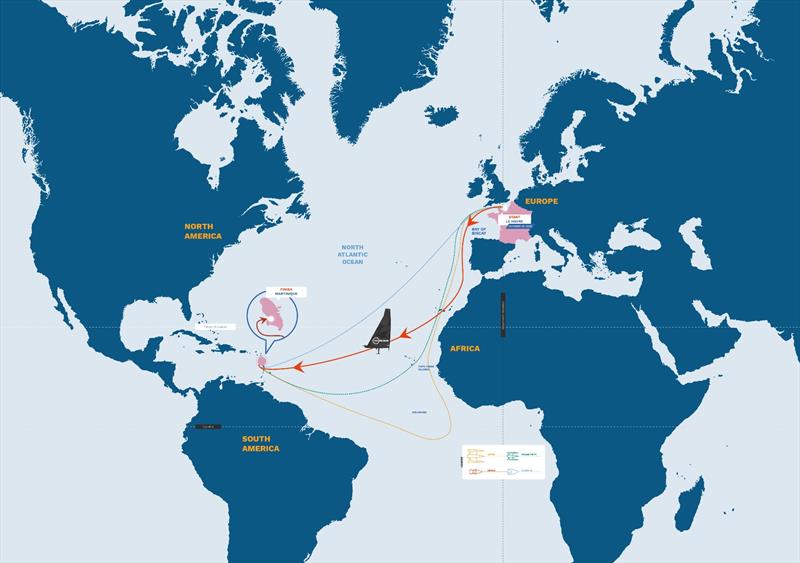 Transat Café L'OR map - photo © Transat Café L’OR