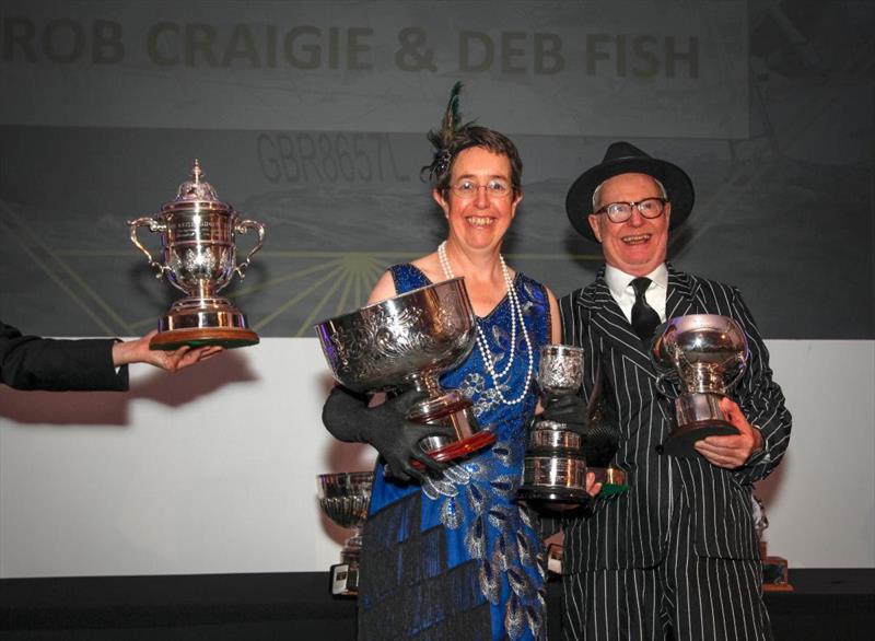RORC 2025 Season's Points Champions - A hoard of silverware for Rob Craigie's Sun Fast 3600 Bellino (GBR), racing Two-Handed with RORC Commodore Deb Fish - photo © Rich Bowen Photography