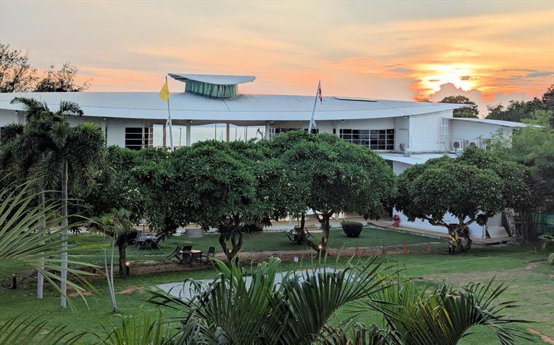 Looking towards the Royal Varuna Yacht Club from one of the club's accomodation buildings - photo © Mark Jardine