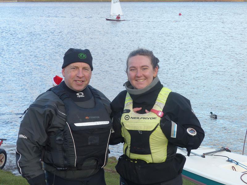 Ben and Sally Ratcliffe during the Dovestone Sailing Club Christmas Plate photo copyright Nik Lever taken at Dovestone Sailing Club