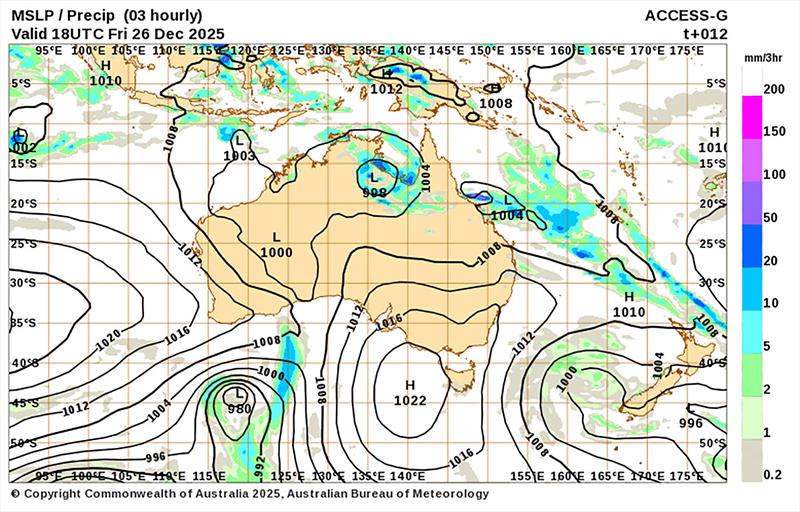 The Rise of the Plateau indeed - High taking up station and in no hurry to move on - photo © BoM