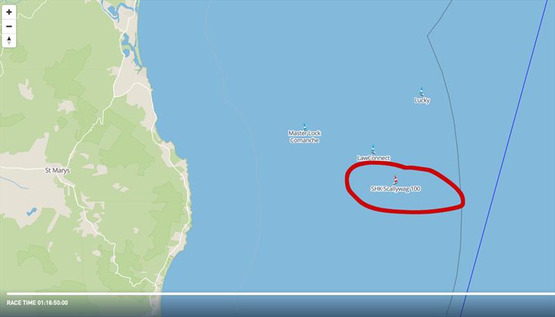 SHK Scallywag leapfrogs from third to first on the morning of December 28, 2025 - photo © CYCA