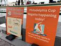 Banners show where the regatta is taking place &copy; Rian Bareuther