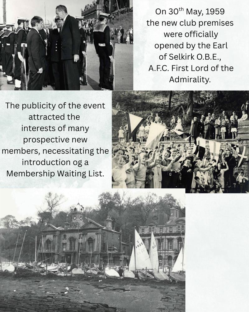 Cardiff Bay Yacht Club club premises opening in 1959 - photo © CBYC