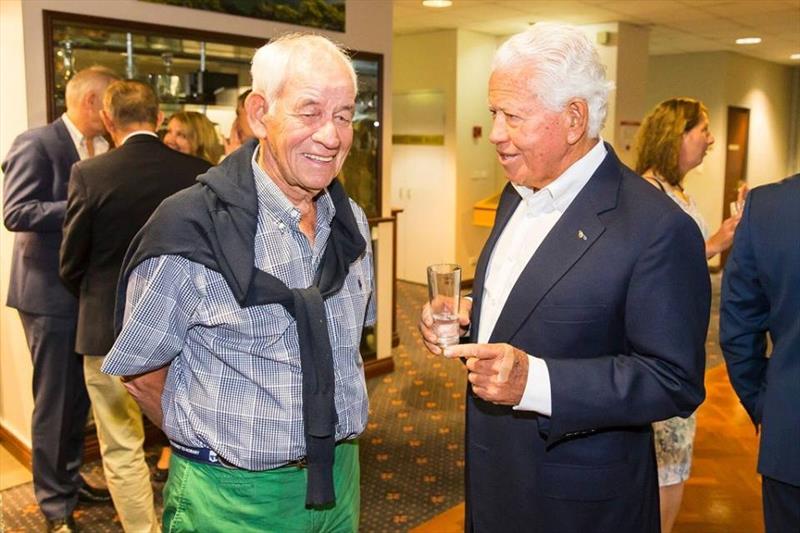 Enjoying a moment with friend Marcus Blackmore - photo © Amanda Lulham