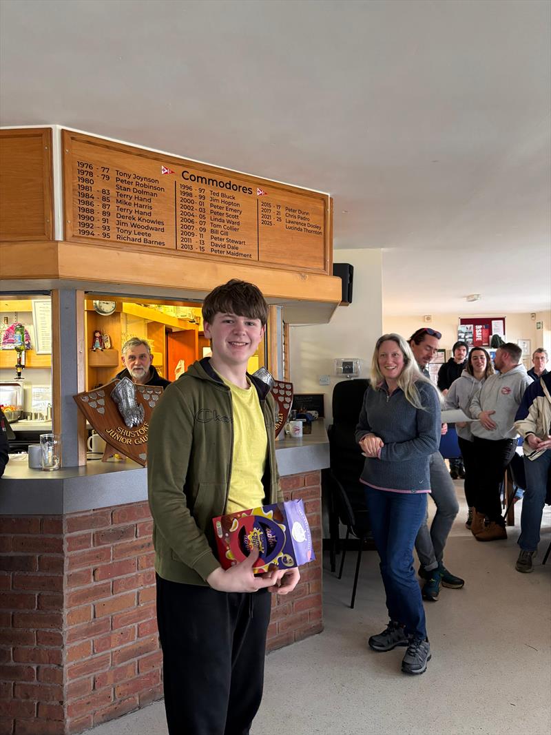 Shustoke Gauntlet 2026 - Thomas Croxton, 2nd Junior photo copyright Ria Burgoine taken at Shustoke Sailing Club