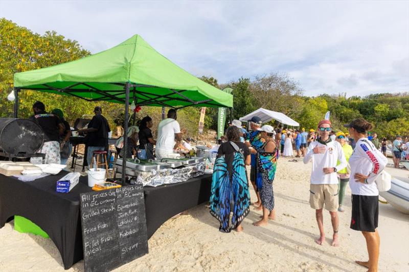 Antigua Sailing Week 2026 Day 1 - The grills were fired up and everyone enjoyed a delicious BBQ after sailing - photo © Tim Wright / www.Photoaction.com / ASW