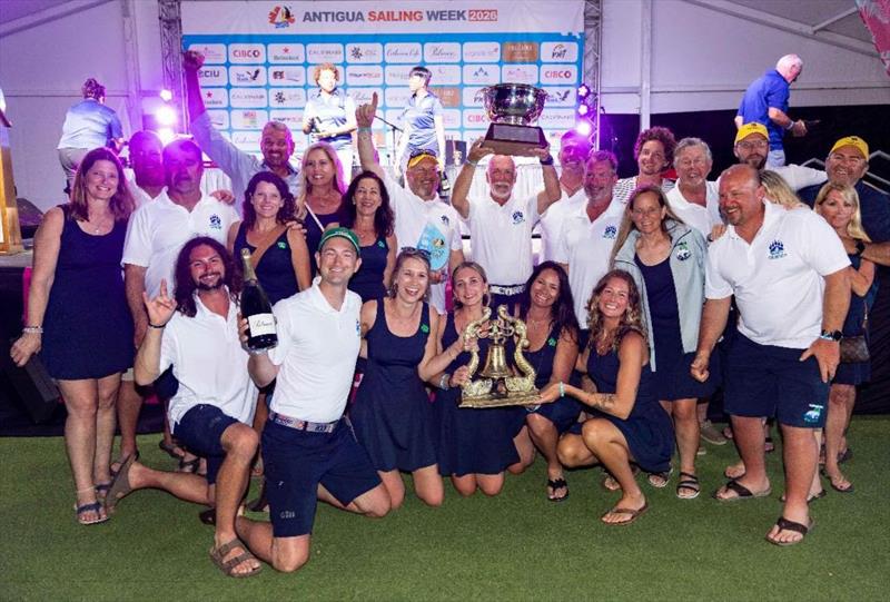 Charles 'Chuck' Bayer & team Kermode-Grizzly from Michigan, USA racing on First 47.7 Kali (Benedikt Clauberg) received the coveted  Lord Nelson Trophy at Antigua Sailing Week - photo © Tim Wright / Photoaction.com