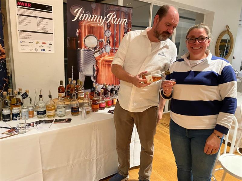 Jimmy Rum sponsor James McPherson pouring for compliant competitor Anna last year at the Australian Women's Keelboat Regatta - photo © Andrea Francolini, AWKR
