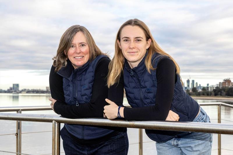 Aria's mother and daughter team Johanna and Emma Motteram - 2026 Australian Women's Keelboat Regatta photo copyright Andrea Francolini / AWKR taken at Royal Melbourne Yacht Squadron