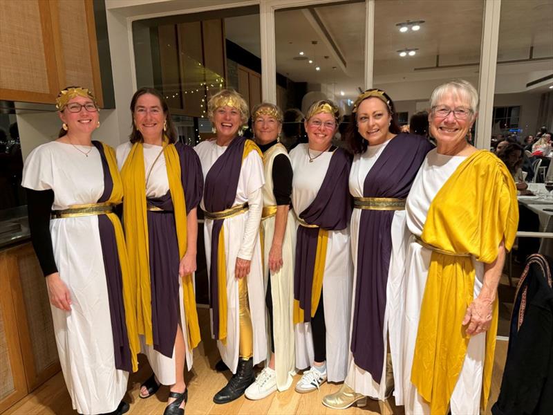 The prize winning Spartan crew at the 2026 Australian Women's Keelboat Regatta offical dinner photo copyright Andrea Francolini / AWKR taken at Royal Melbourne Yacht Squadron