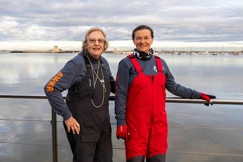Jabula owner Avril Sellars and crew member Basia Dworak-Bahan - 2026 Australian Women's Keelboat Regatta photo copyright Andrea Francolini / AWKR taken at Royal Melbourne Yacht Squadron