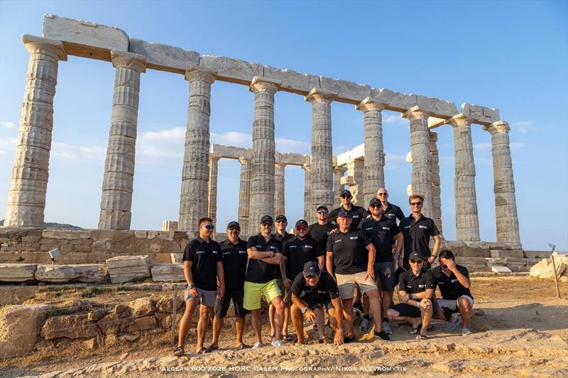 2026 AEGEAN 600 - The team from BIG SKY (SLO) in the Maxi class on tour at the Temple - photo © Nikos Alevromytis / Alen Photography
