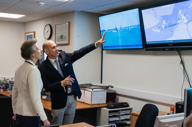 Her Royal Highness is shown around the North Sails Cowes Week Regatta Centre - photo © Cowes Week / Martin Allen