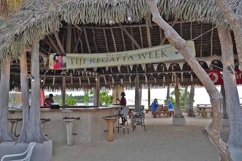 The Barefoot Bar where everything 'serious' occurs photo copyright Pantaenius Australia taken at Musket Cove Yacht Club