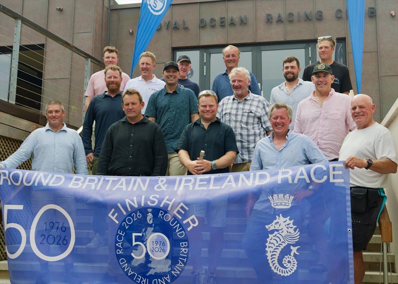Johnny Vincent and the crew celebrated Team Pace's achievement with a celebratory lunch at the RORC Cowes Clubhouse - photo © Corinna Haines / Haines Films