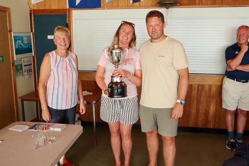 Liz Train presents the outstanding performance Prince of Wales Trophy to Kayleigh and Jacob Ainsworth - Solway Yacht Club's Kippford Week and the Kippford RNLI Regatta - photo © Nicola McColm