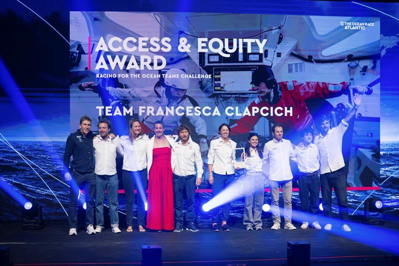 Access and Equity: this was a joint win shared between Team Malizia and Team Francesca Clapcich - photo © Vincent Curutchet / The Ocean Race Atlantic